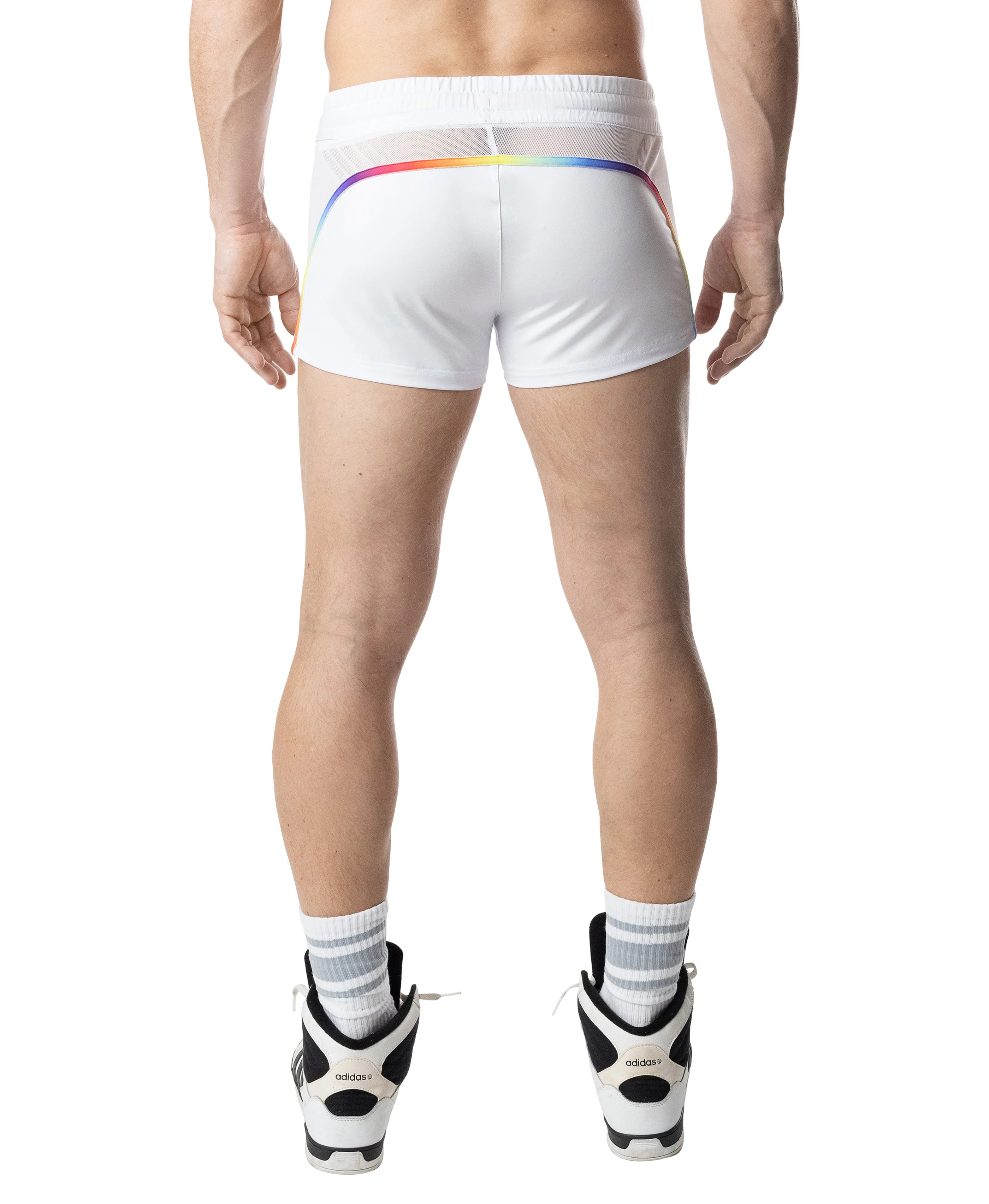 Aura Pride Trunk Short - White/Multi - Image 3