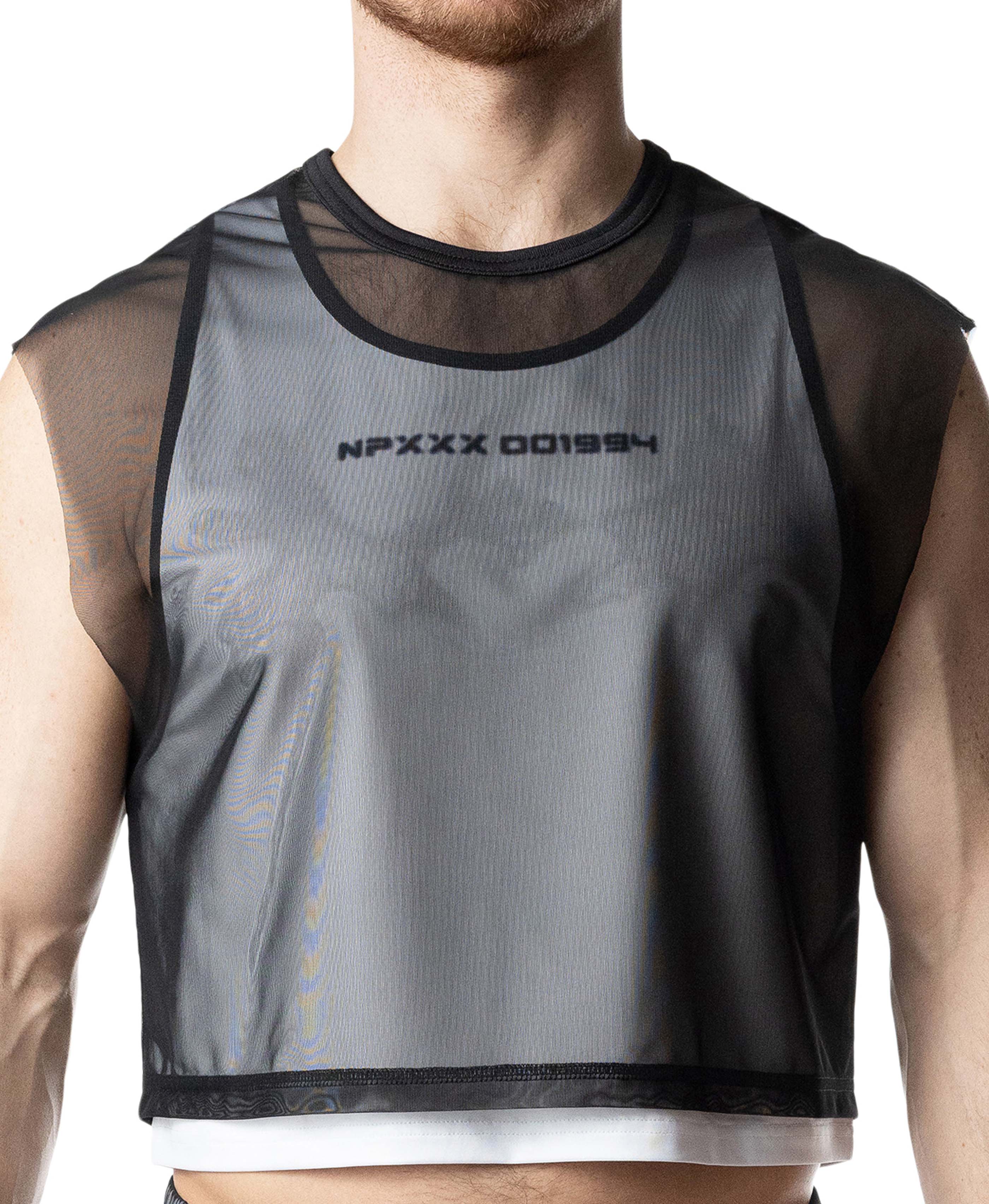 Blur Crop Top - Black/White - Image 4