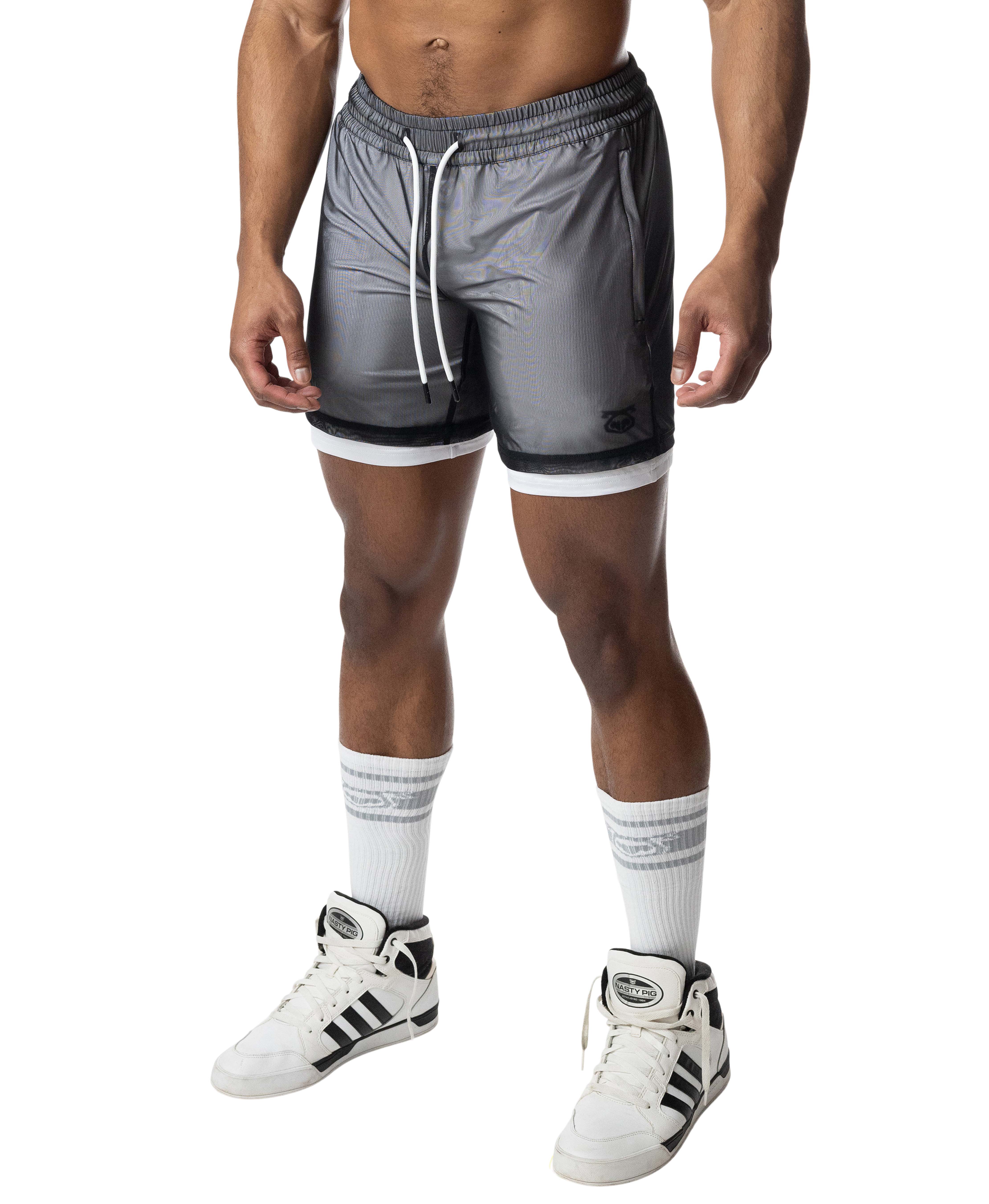 Blur Rugby Short - Black/White - Image 3