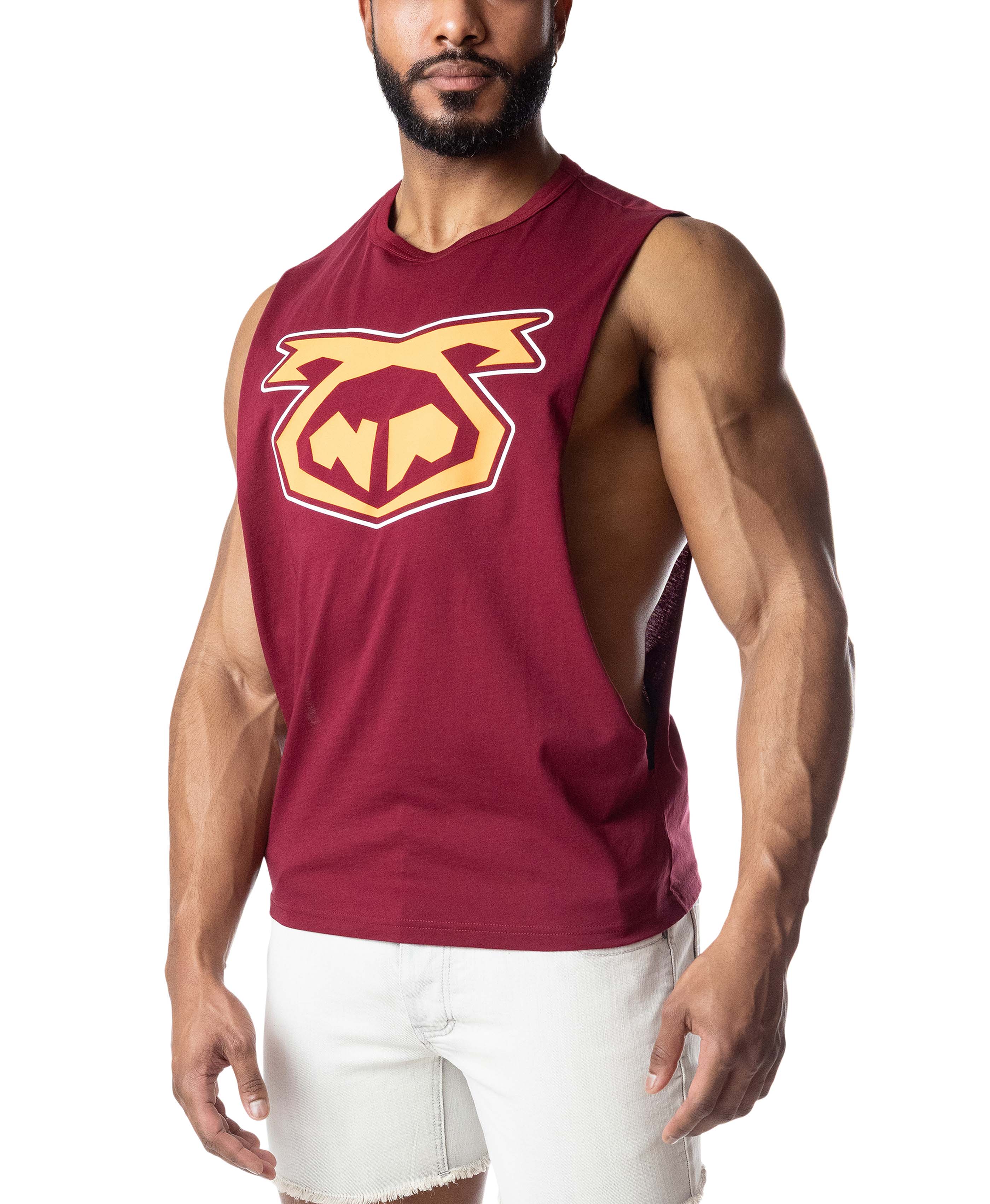 Brandmark Shredder Tank Top 3.0 - Burgundy - Image 3