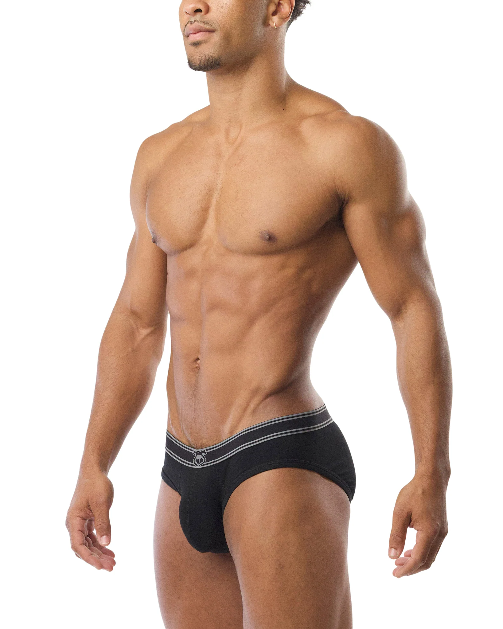 Core Bikini Brief - Black/Grey - Image 3