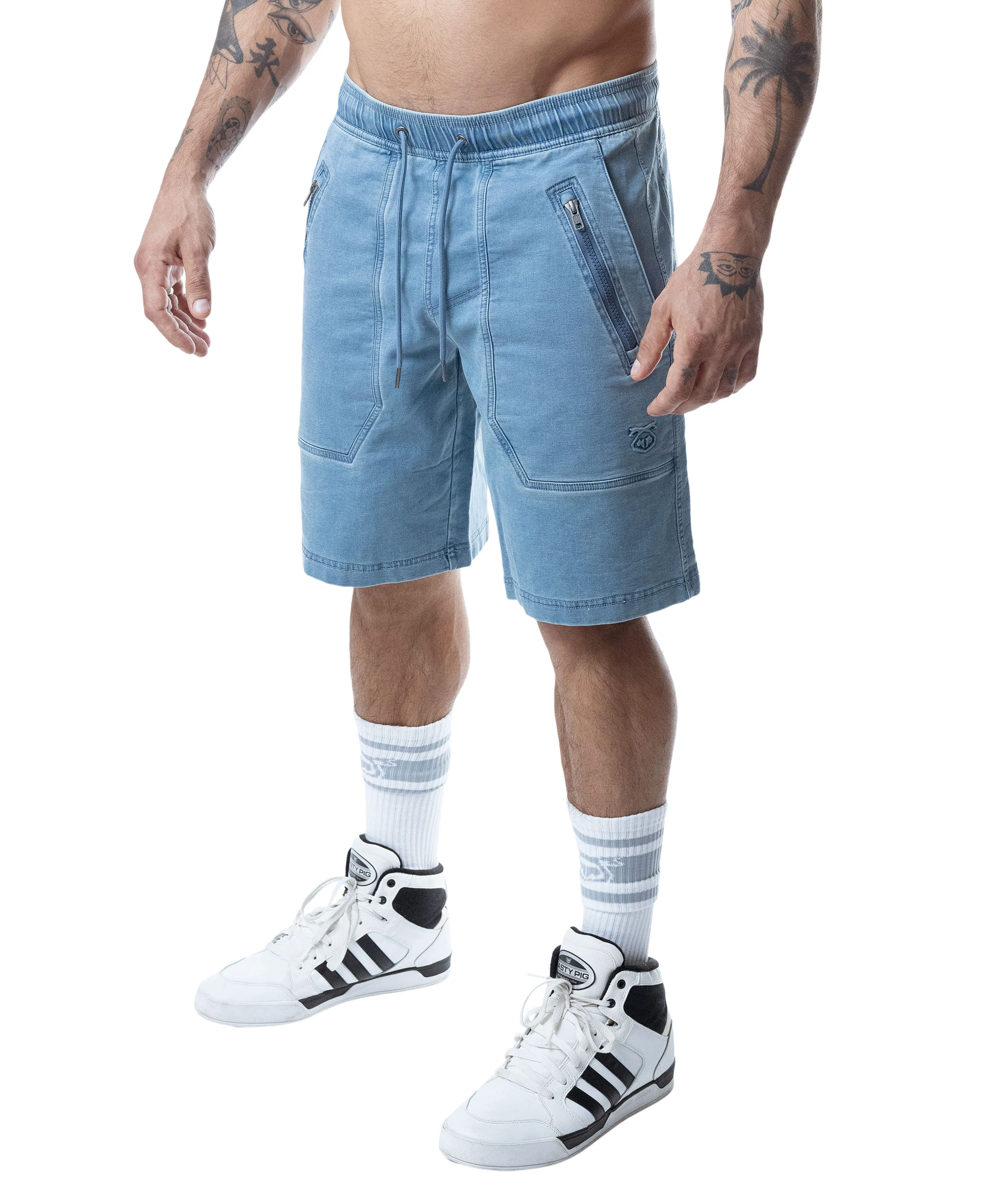 Emboss Classic Short - Mirage Blue - Image 3