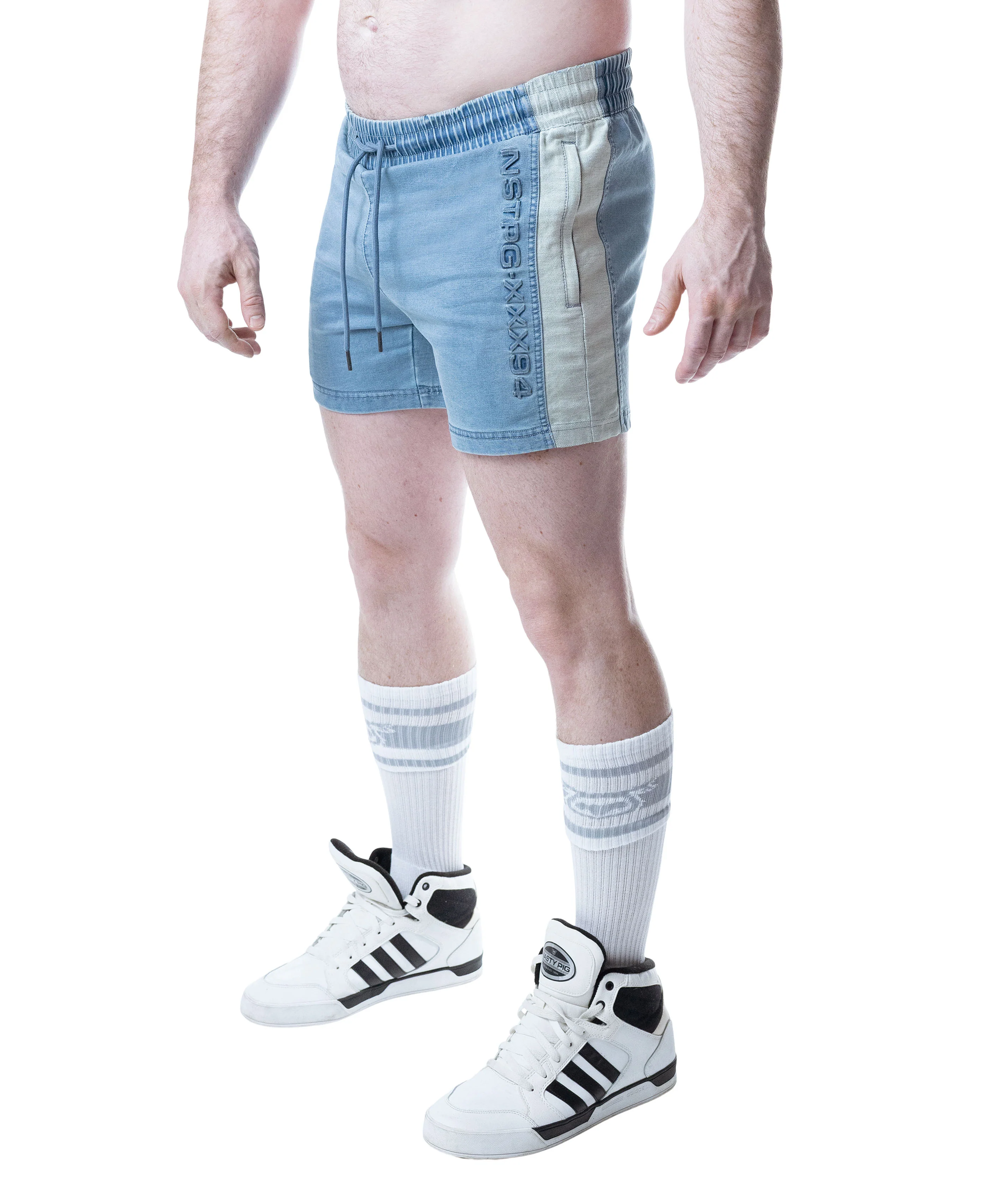 Emboss Rugby Short - Mirage Blue - Image 3