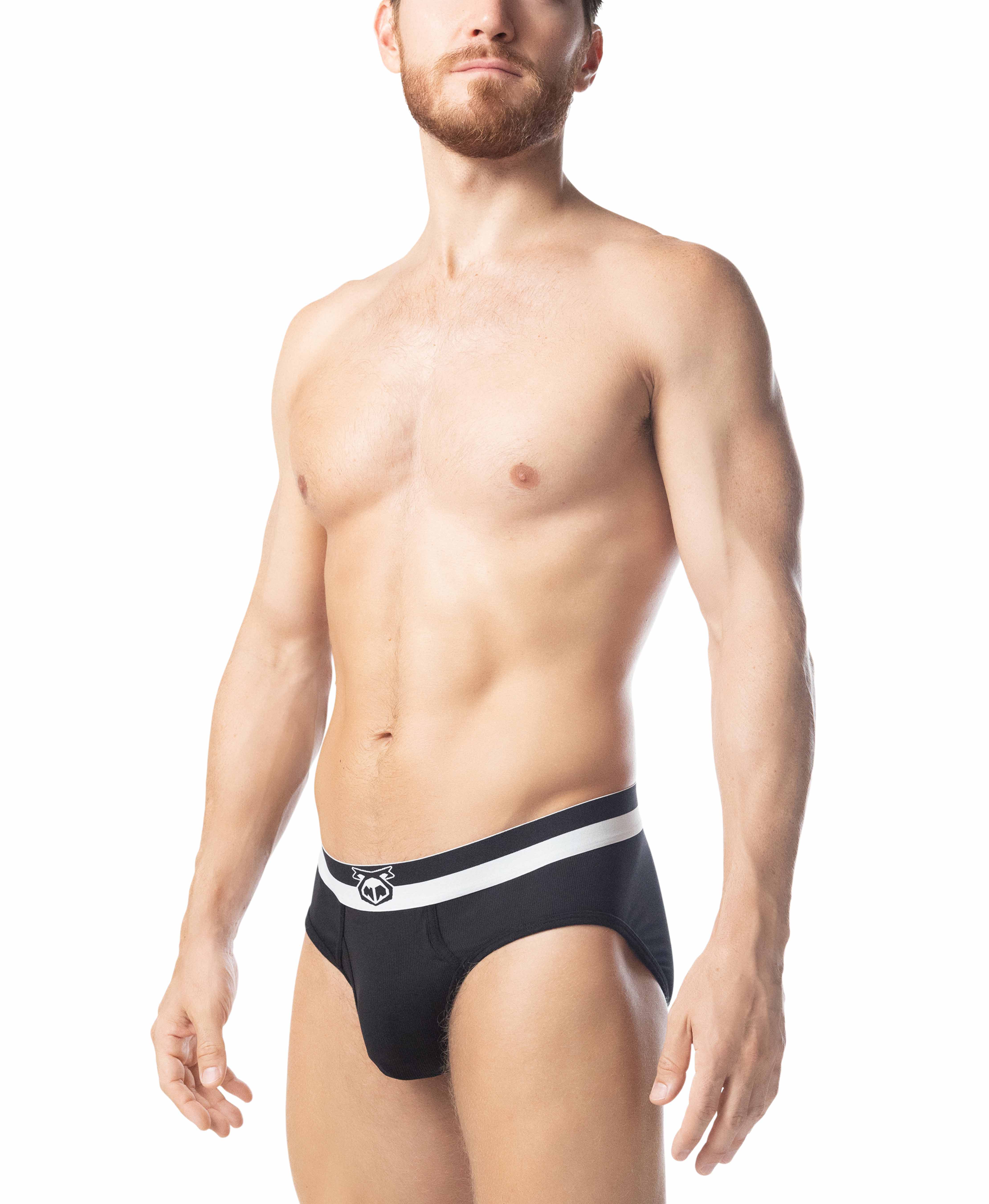 Horizon Y-Front Brief - Black/White - Image 3