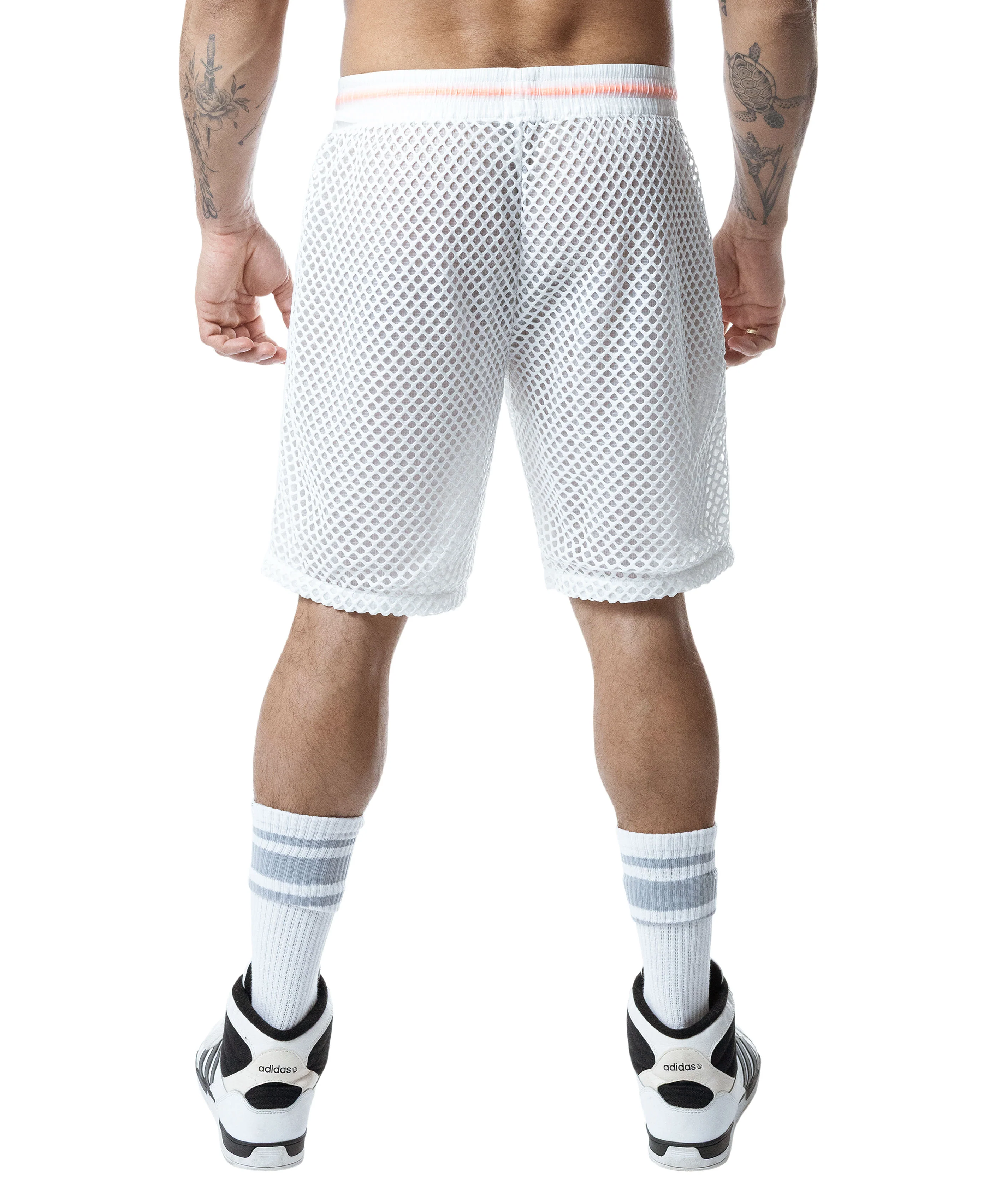 Hyper Classic Short - White/Vibrant Orange - Image 3