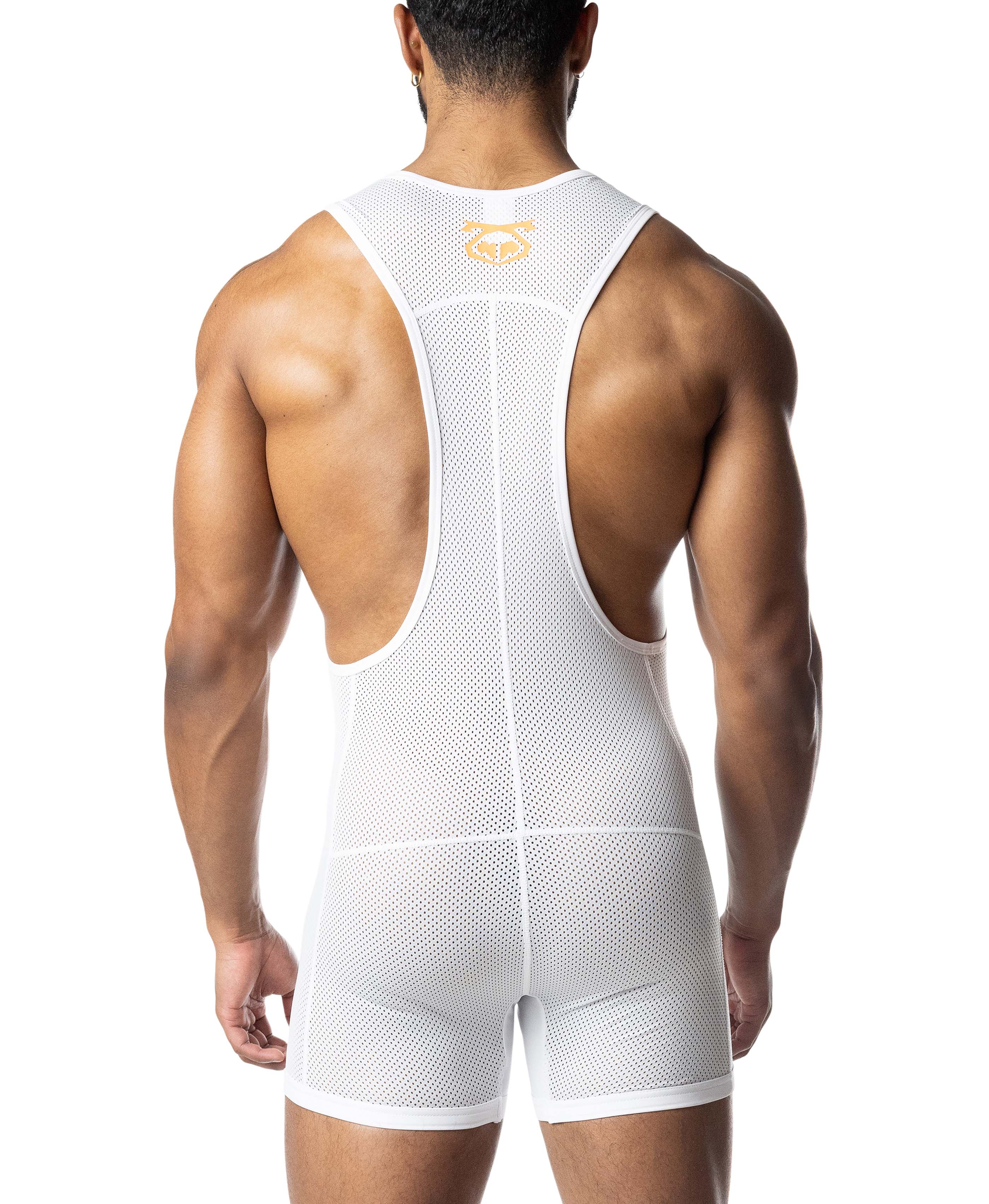 Hyper Singlet - White/Vibrant Orange/Black - Image 3