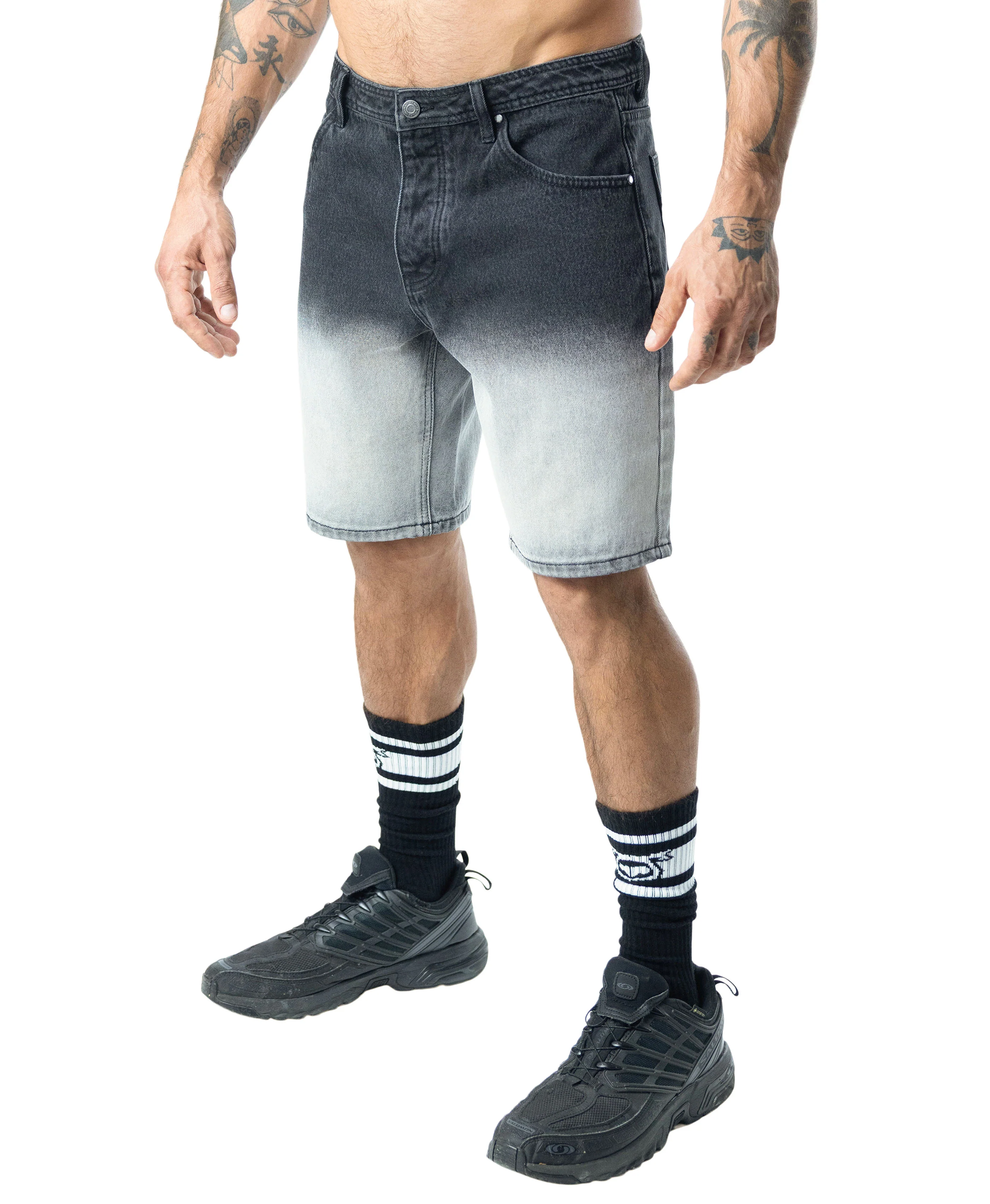 Oxidize Denim Classic Short - Black/White - Image 3