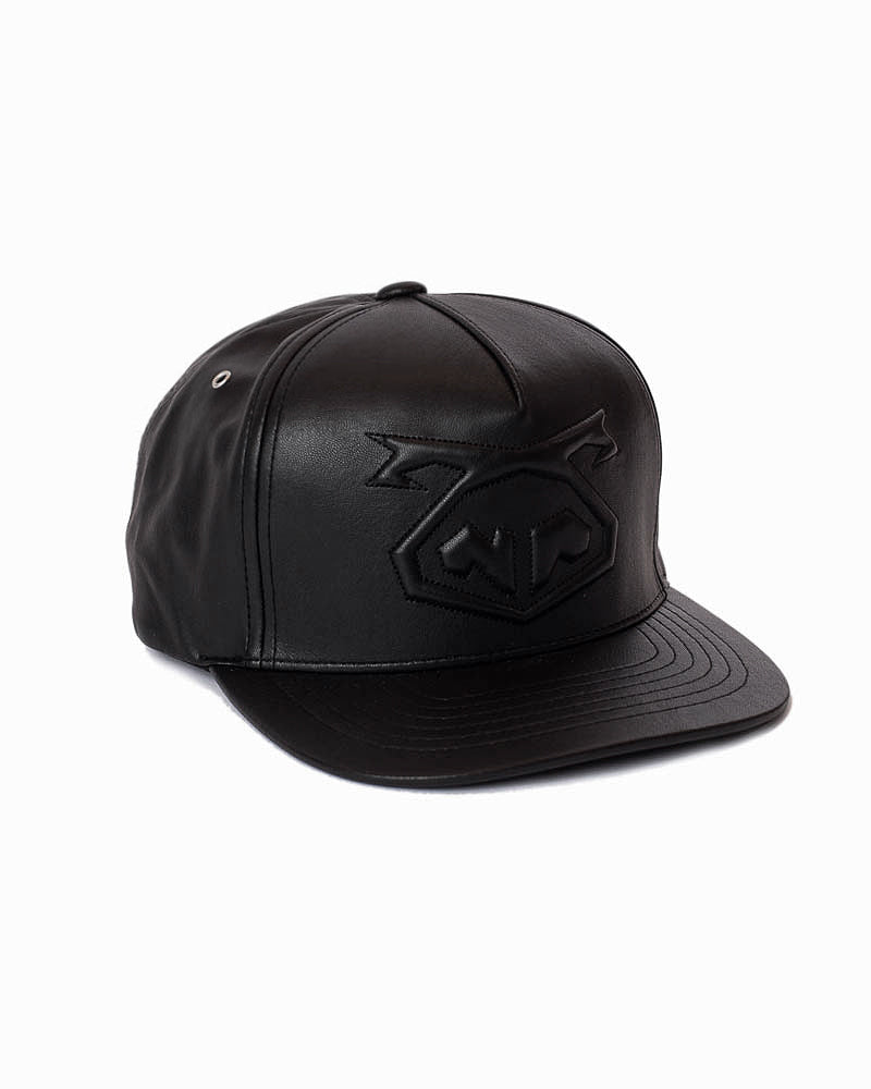 Snout Strapback Flat Brim - Black - Image 3