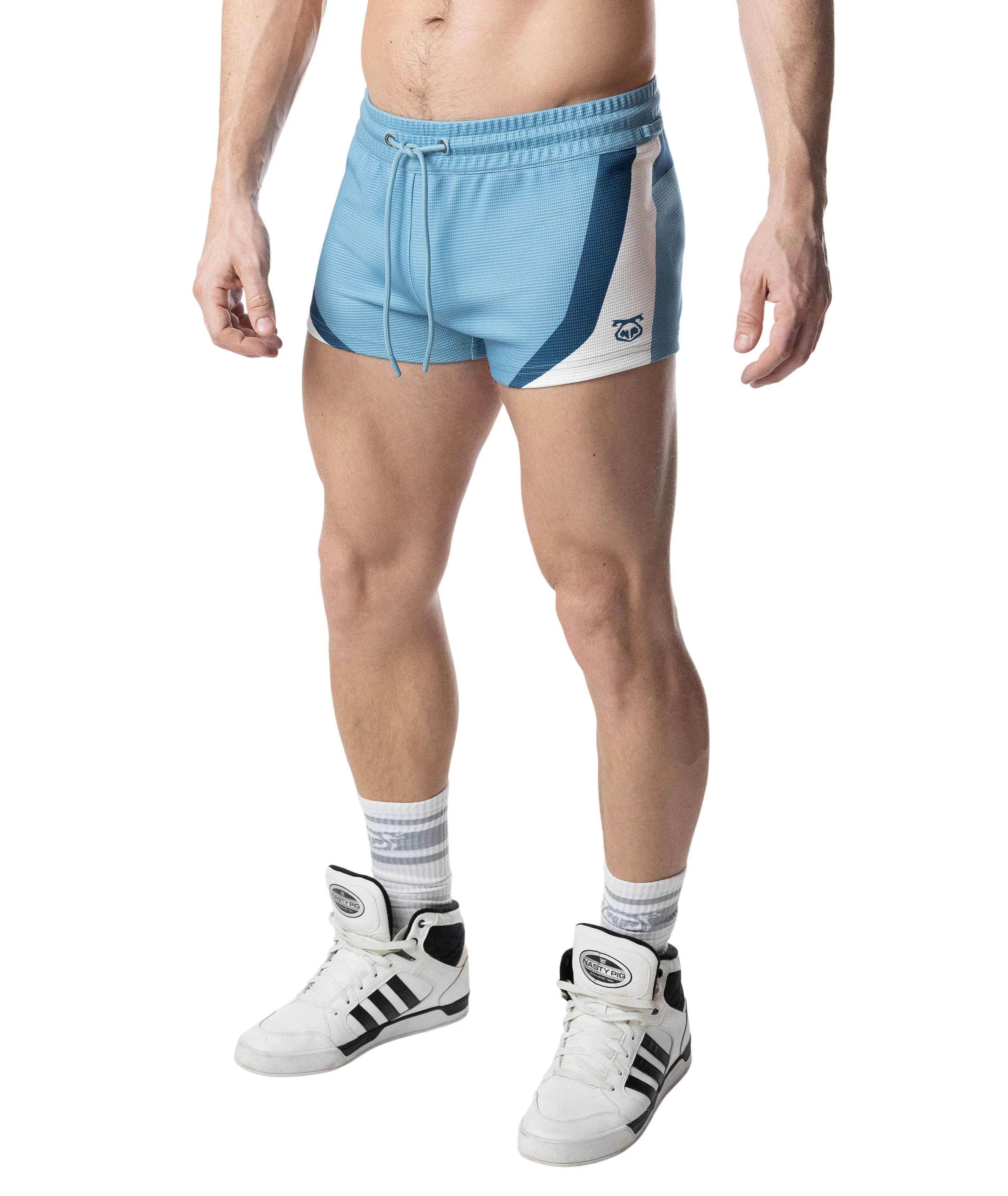 Stride Trunk Short - Light Teal/White/Dark Teal - Image 3