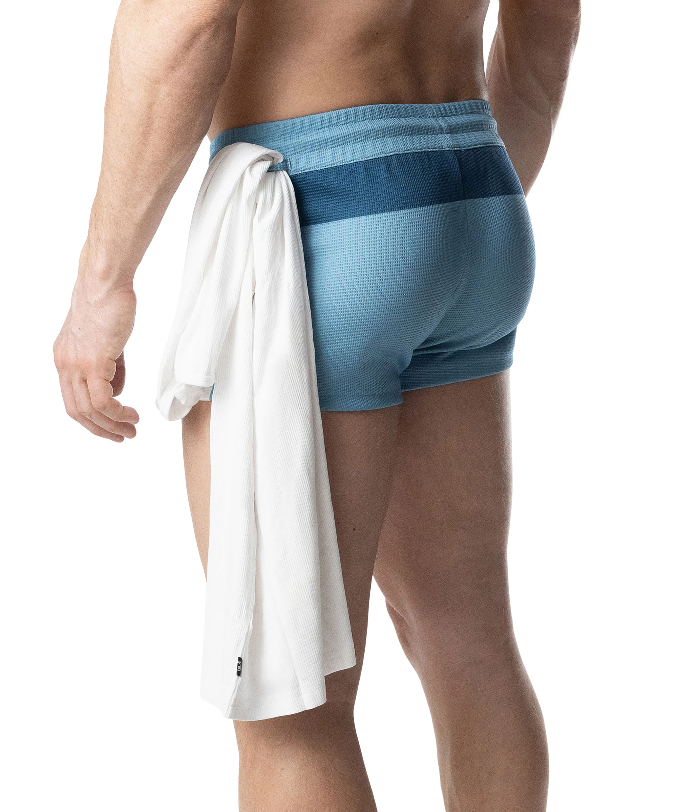 Stride Trunk Short - Light Teal/White/Dark Teal - Image 5