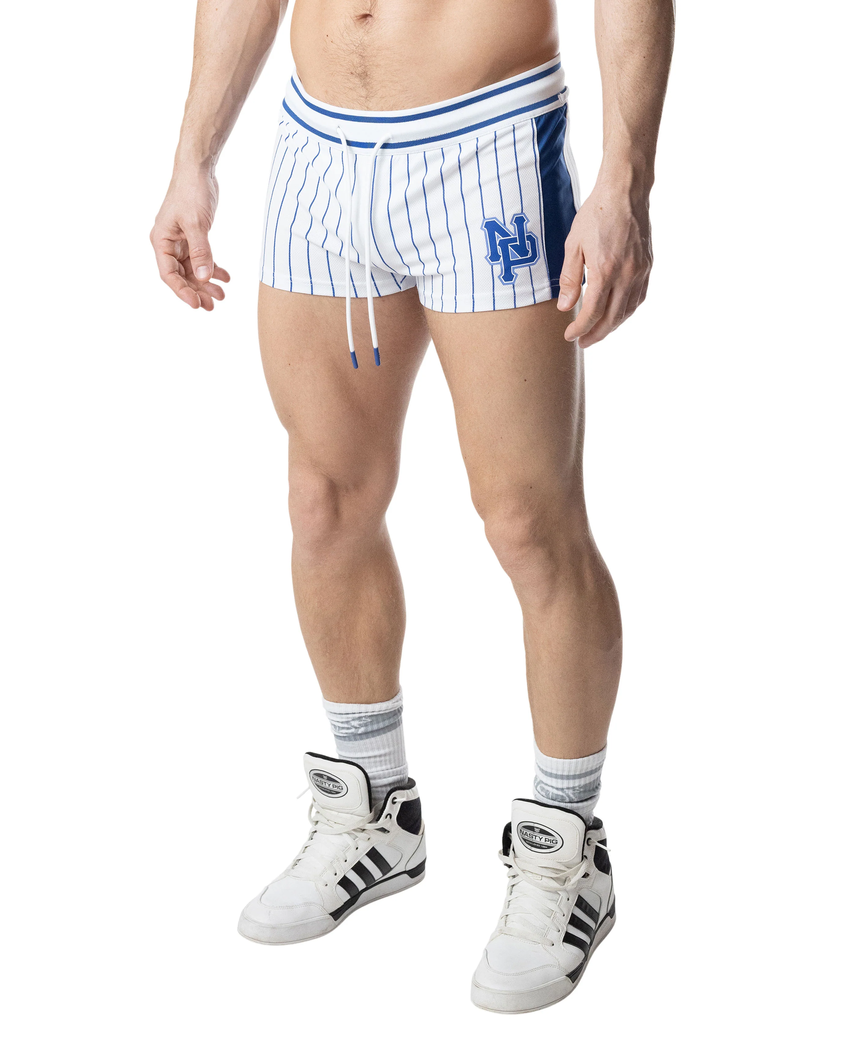 Third Base Trunk Short - White/Quartz Blue - Image 3