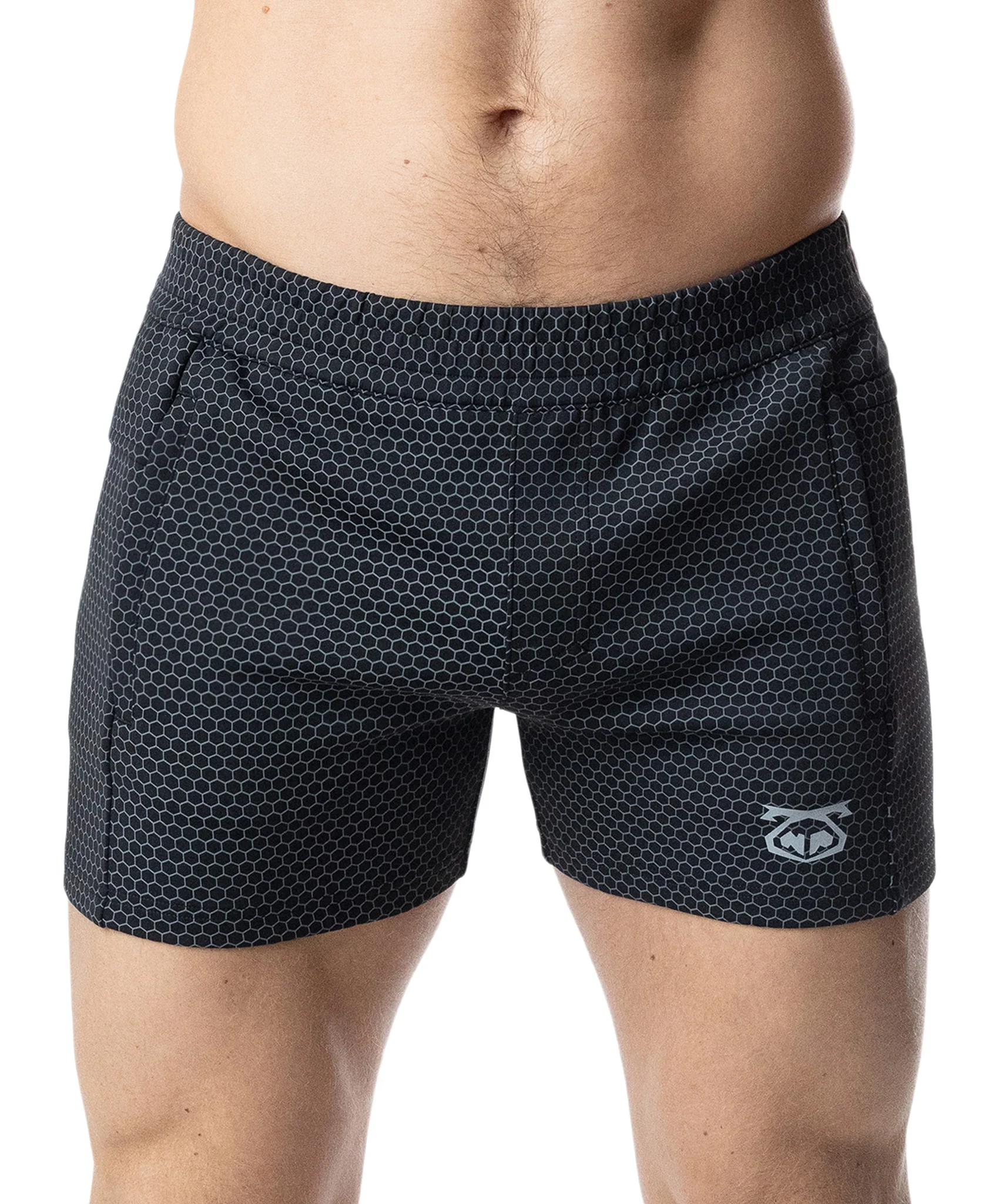 Youtility Rugby Short 2.0 - Grey Grid/Black - Image 2