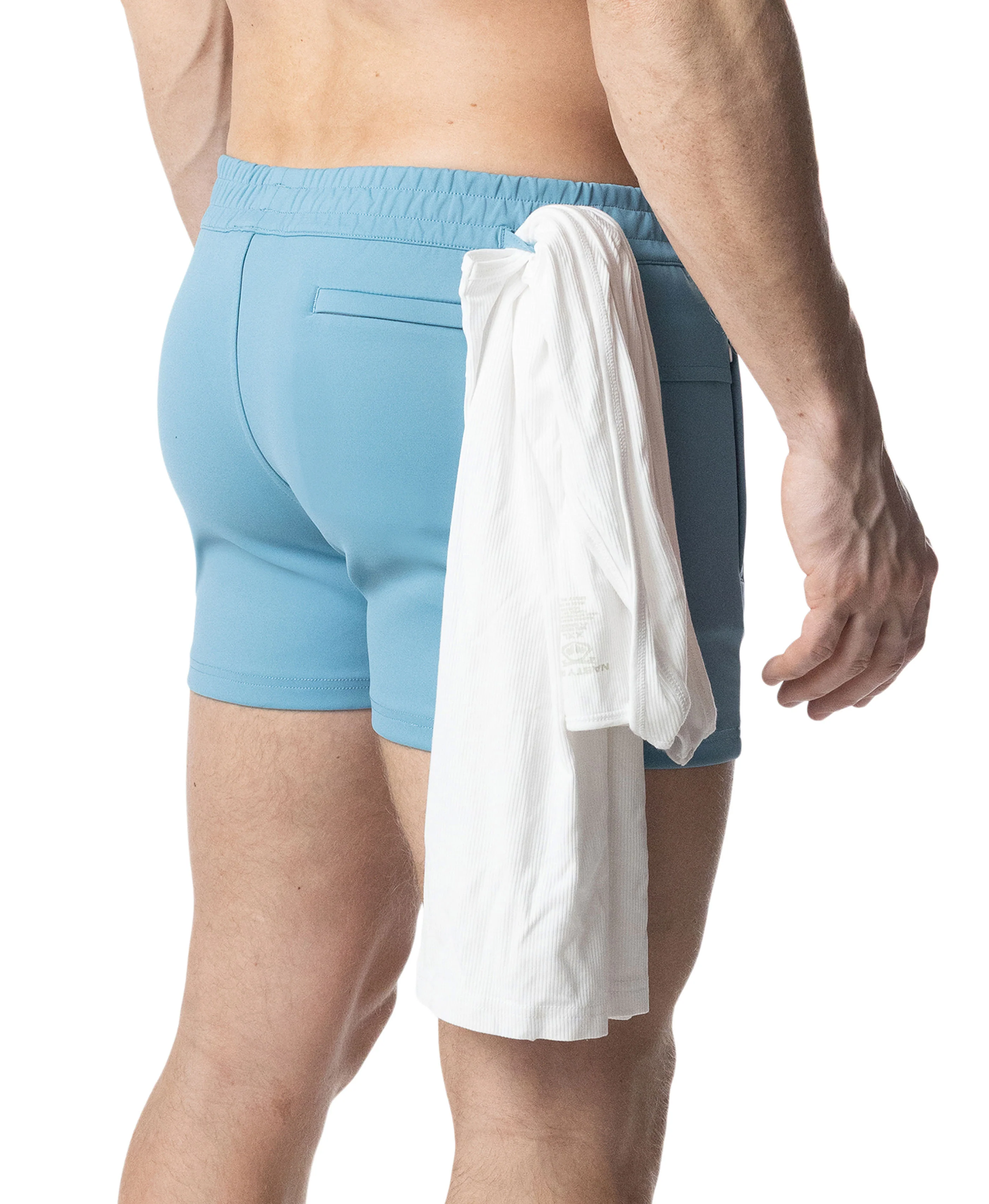Youtility Rugby Short 2.0 - Light Teal/White - Image 3