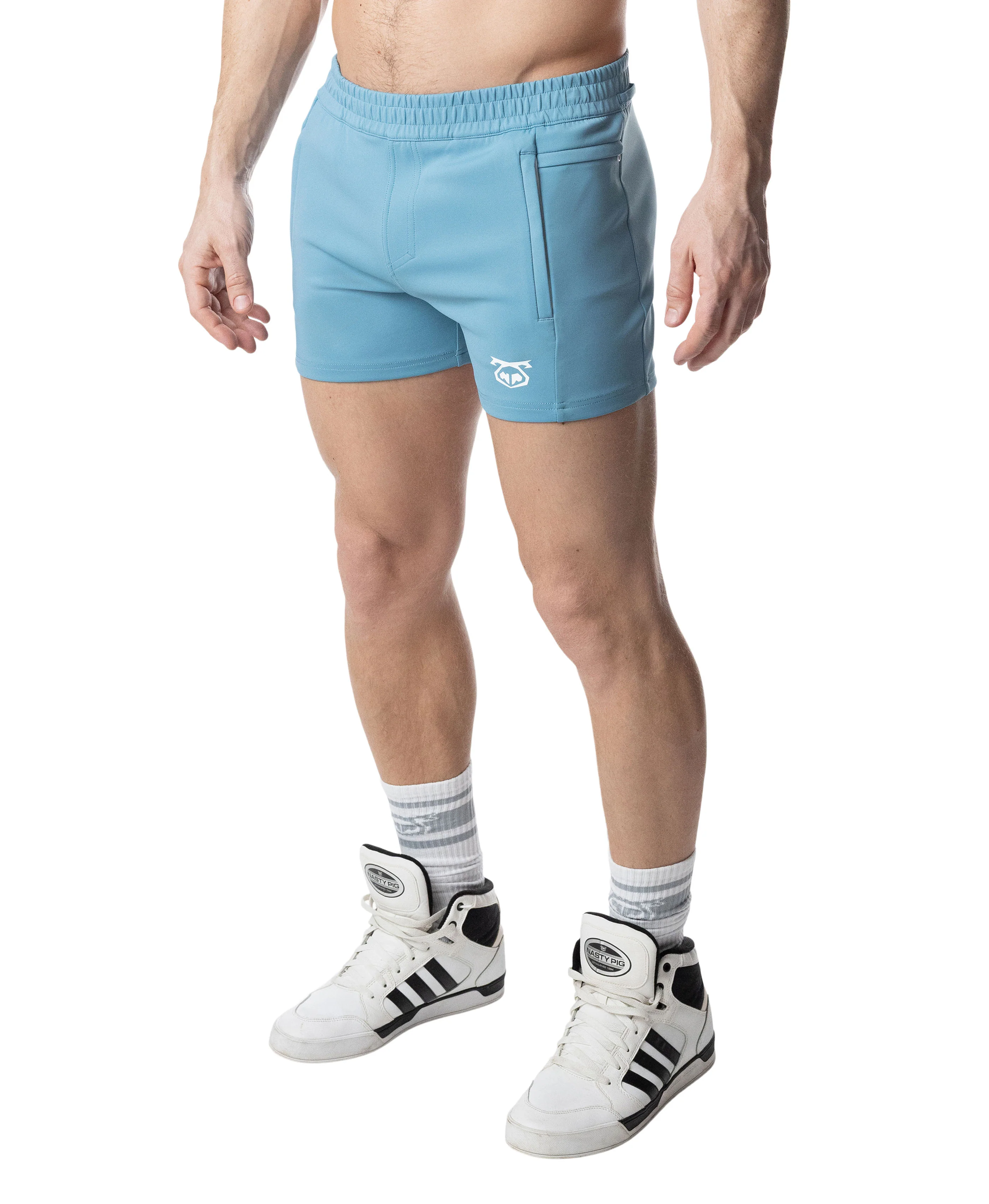 Youtility Rugby Short 2.0 - Light Teal/White - Image 4